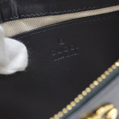 Gucci Black GG Leather 2way Handbag