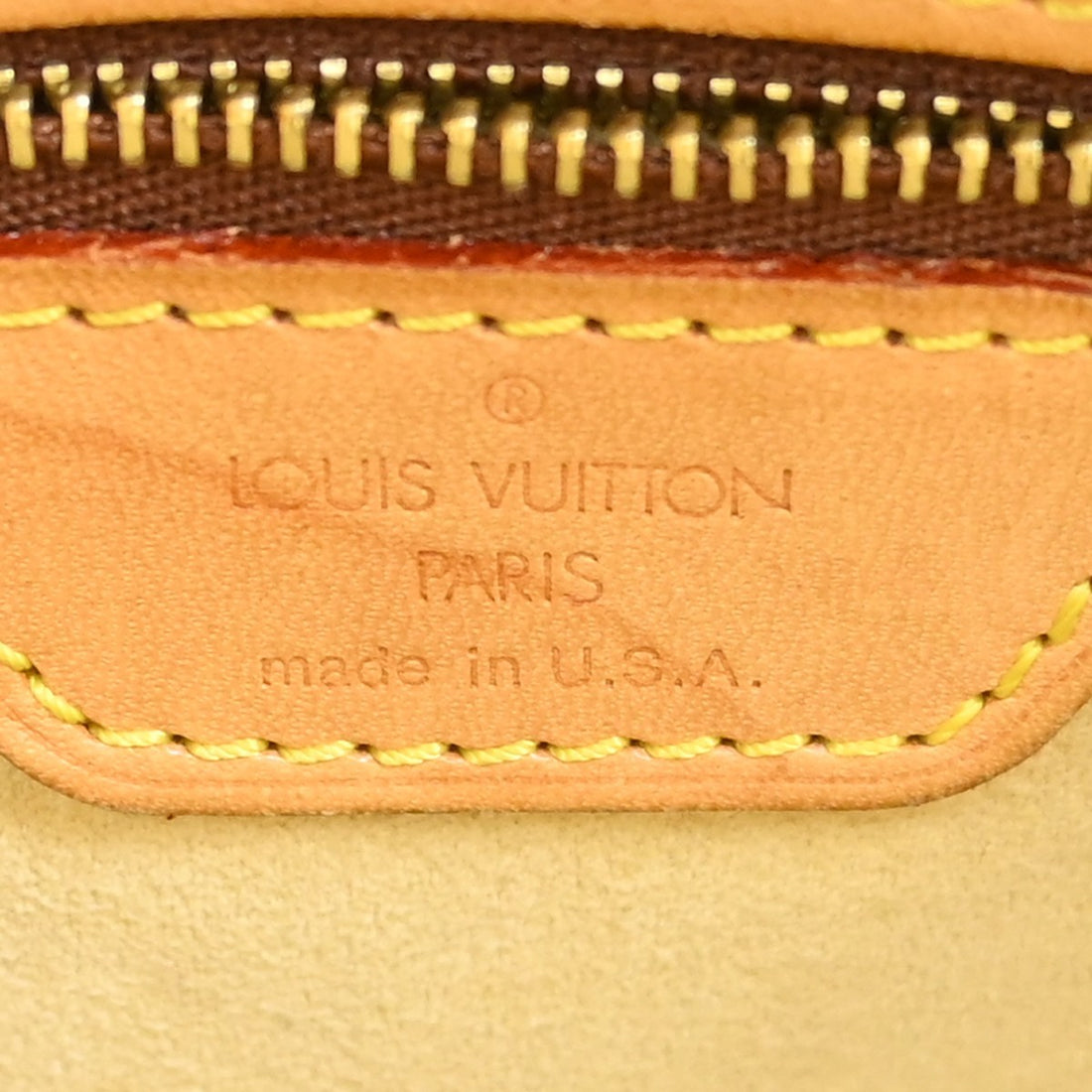 Borsa Louis Vuitton Looping GM Vintage in Pelle Marrone