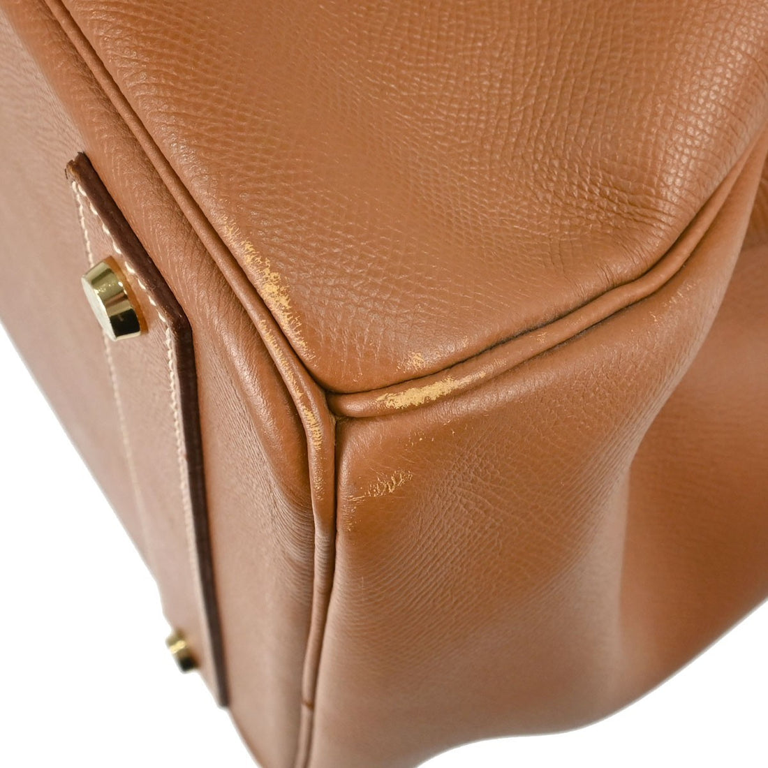 Borsa Hermès Gold Courchevel HAC Haut a Courroies 40 Handbag Vintage in Pelle Courchevel Gold