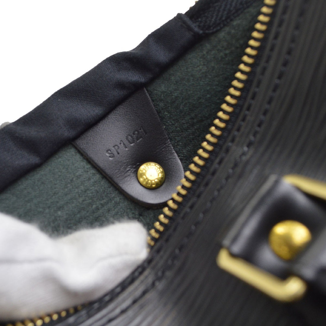 Louis Vuitton Black Speedy 25 Handbag Epi Vintage