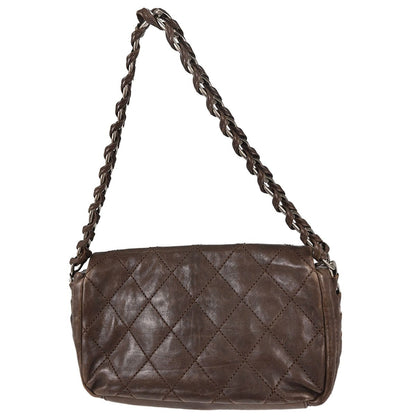 Chanel Brown Calfskin Modern Chain Handbag