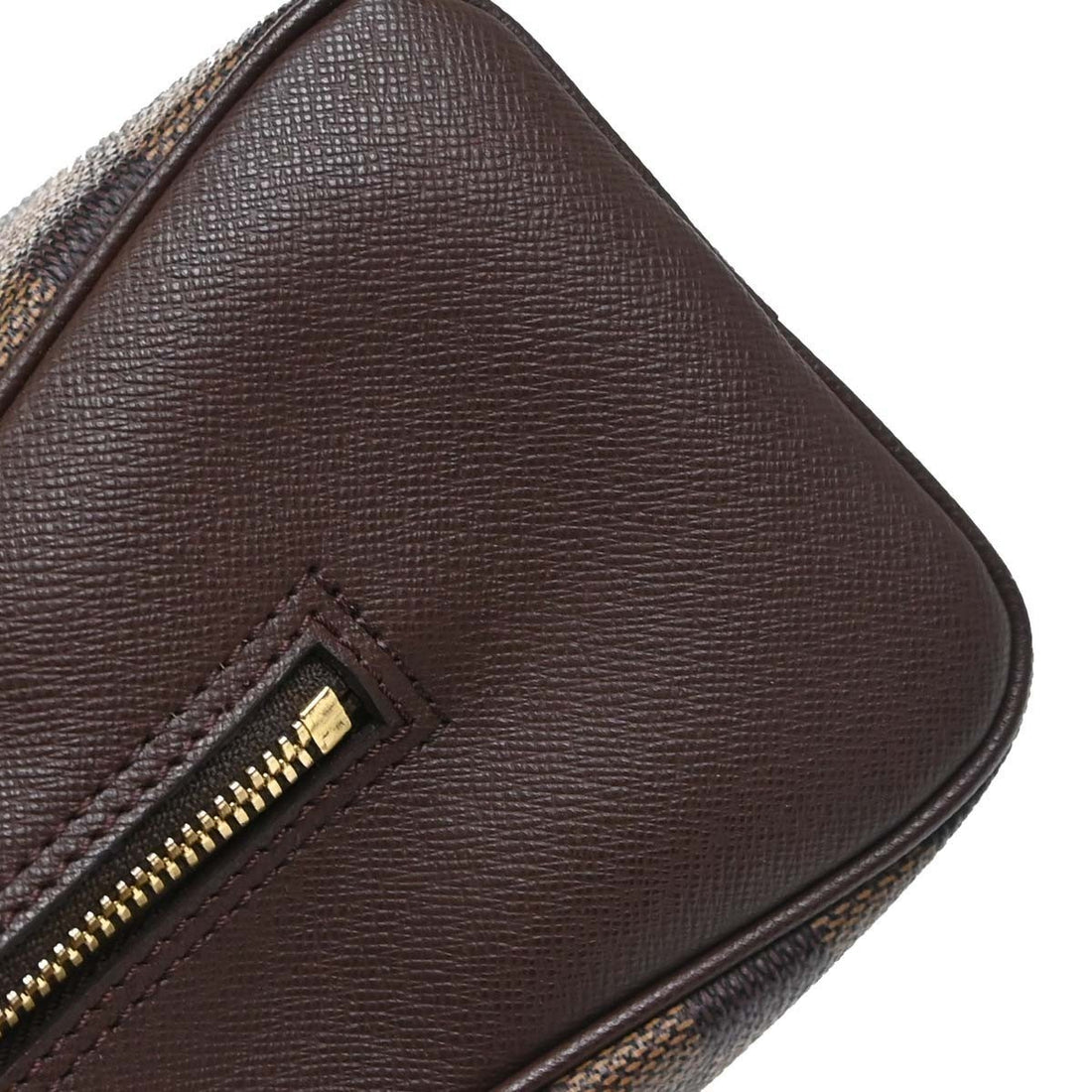 Borsa Louis Vuitton Damier Triana Handbag Vintage in Damier Canvas Marrone