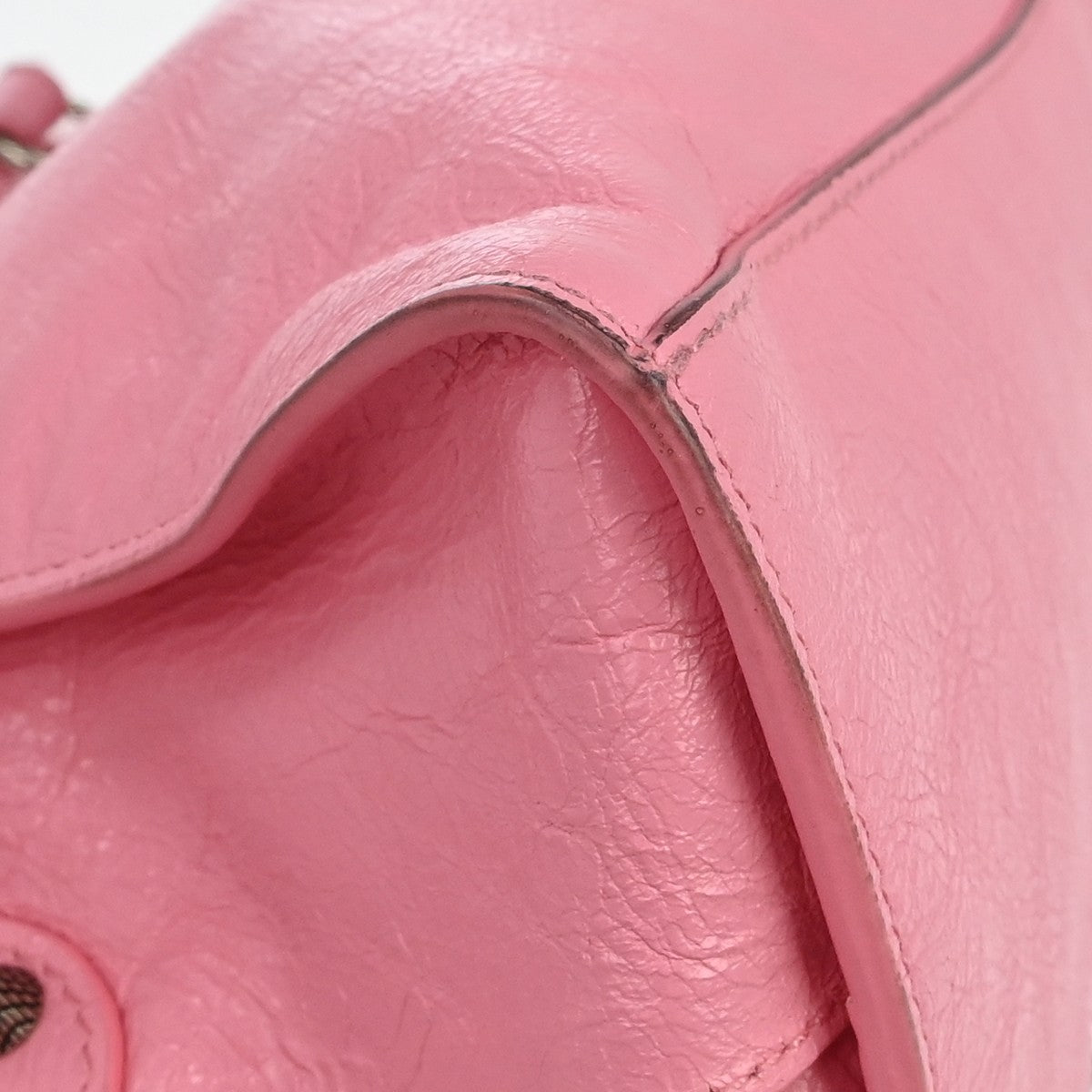 Borsa Balenciaga Neo Cagole City XS Vintage in Pelle Rosa
