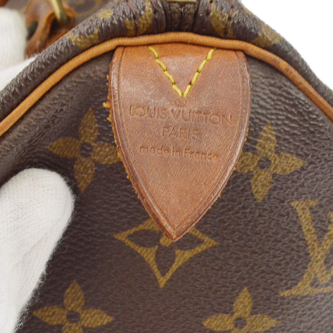 Borsa Louis Vuitton Speedy 25 Vintage in Pelle e Tela Monogram Marrone