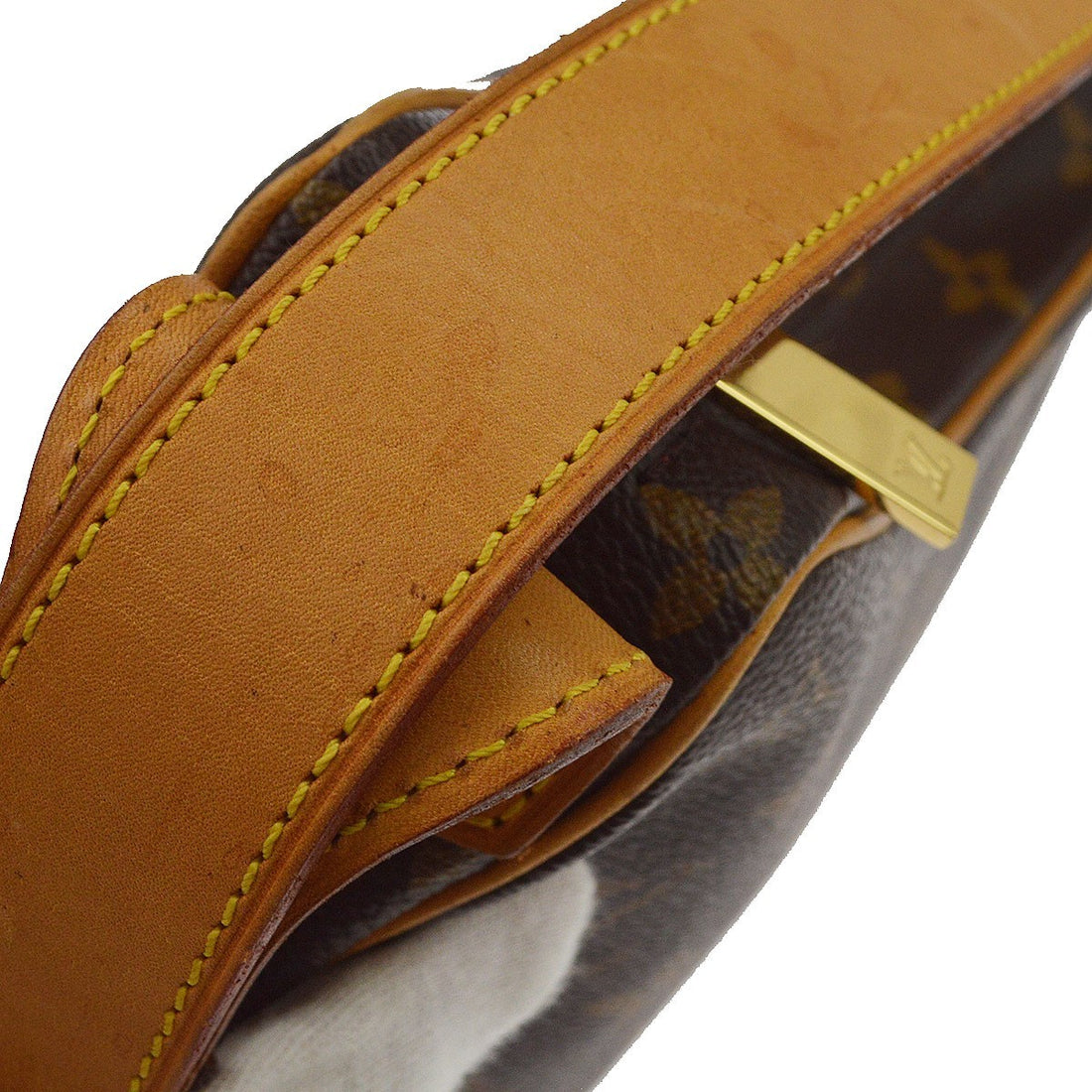 Borsa Louis Vuitton Croissant MM Vintage in Tela Monogram e Pelle Marrone