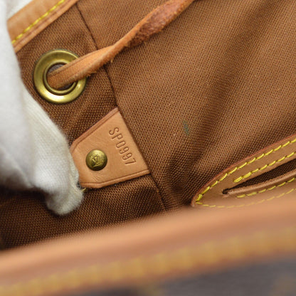 Borsa Louis Vuitton Montsouris MM Vintage in Tela Monogram Marrone