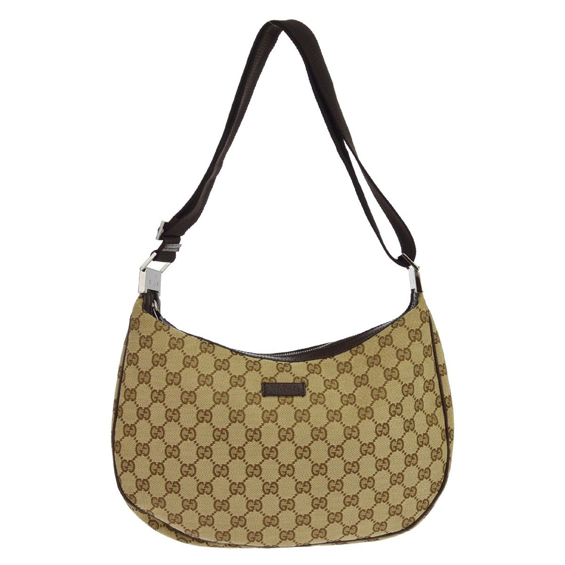 Borsa Gucci a Tracolla GG Vintage in Tela Marrone