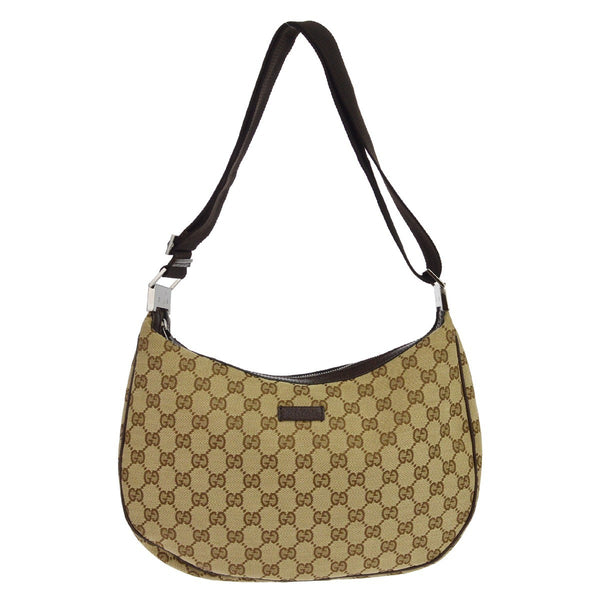 Borsa Gucci a Tracolla GG Vintage in Tela Marrone