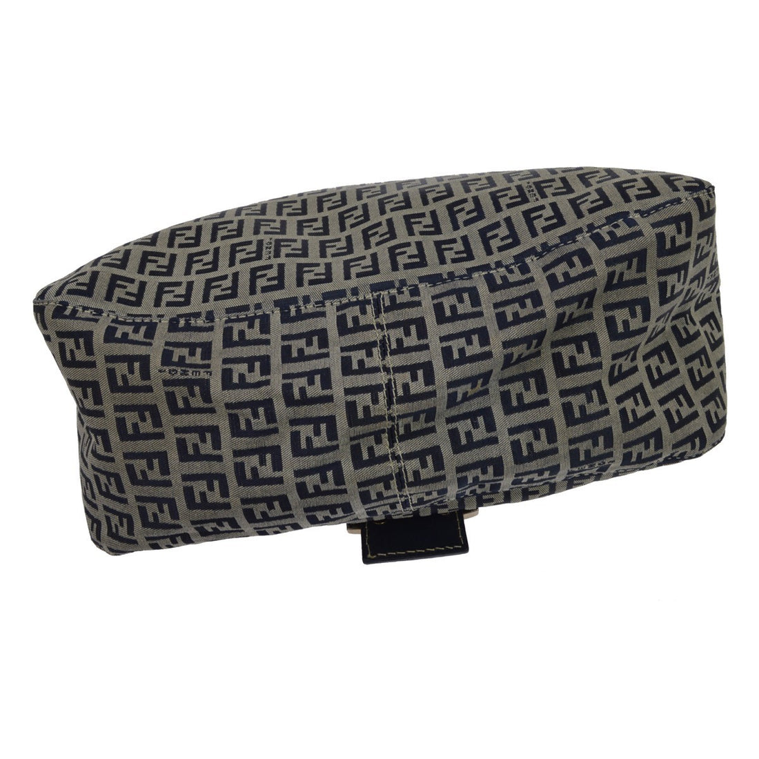Borsa Fendi Mamma Baguette Zucca Vintage in Tela Blu Navy