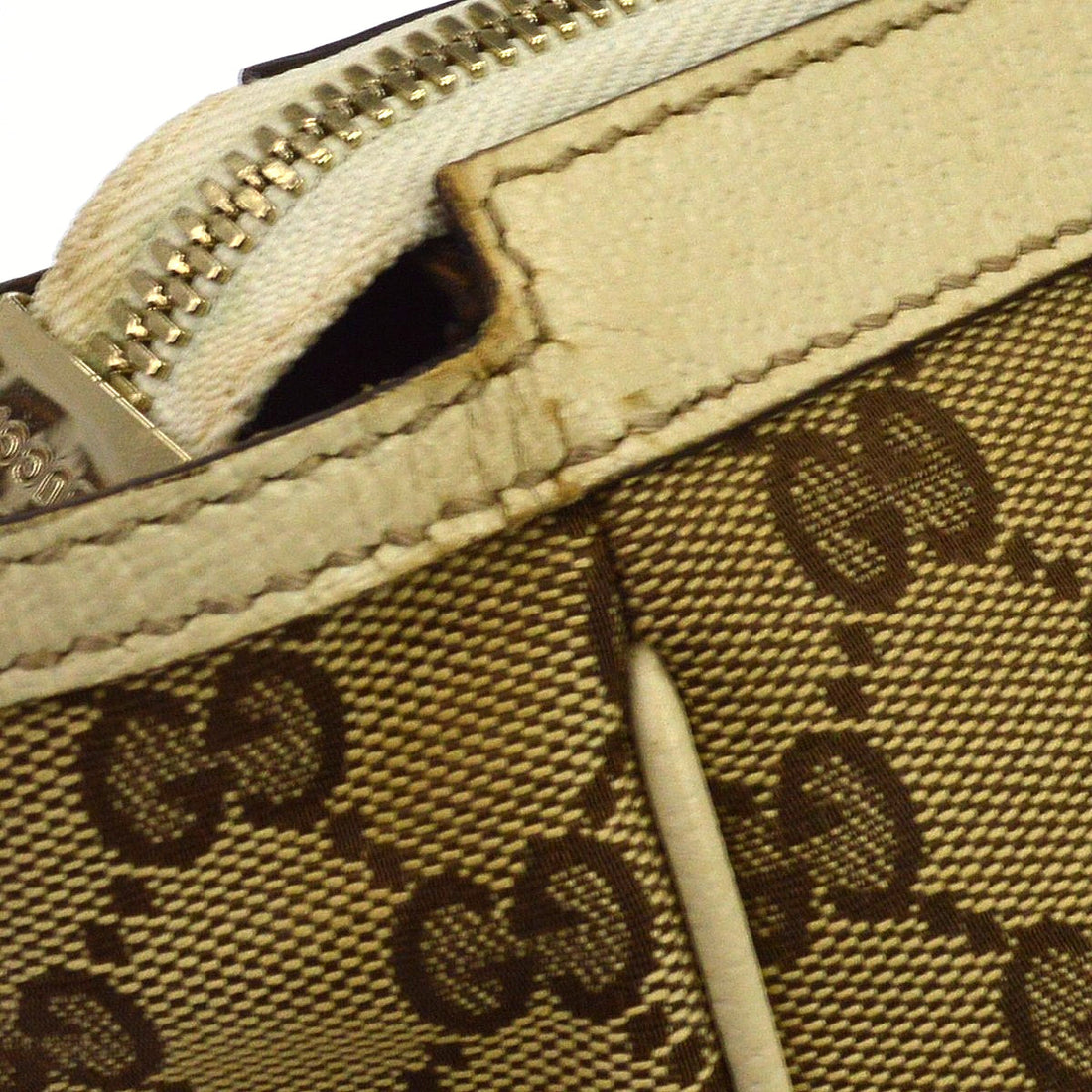 Borsa Gucci Princy Vintage in Tela e Pelle Marrone