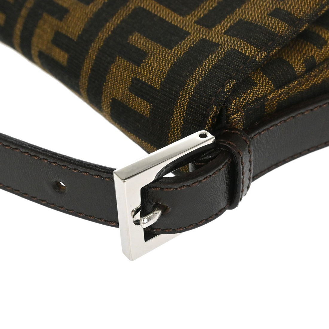 Borsa Fendi Baguette Zucca Vintage in Tela Marrone
