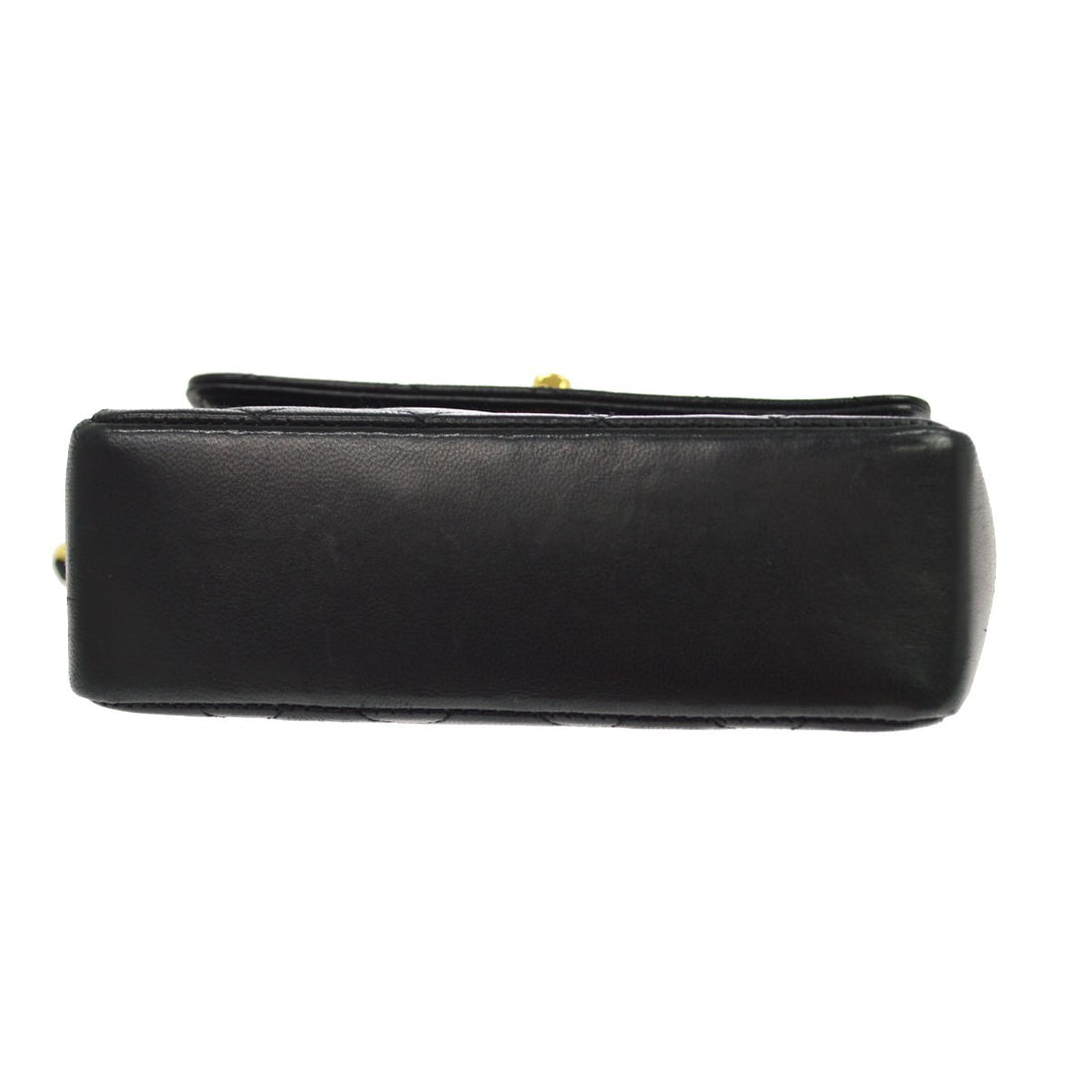 Chanel Straight Flap Vintage in Black Lambskin Handbag