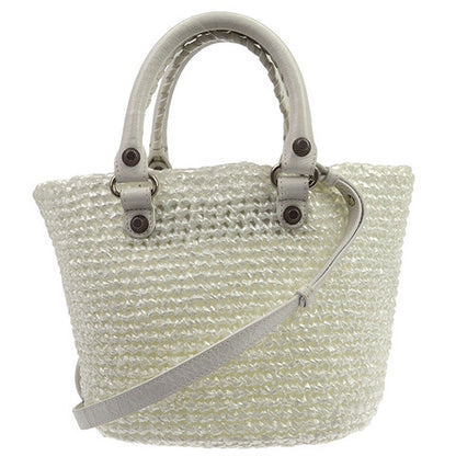 Balenciaga White Le Cagole Panier S Tote Bag Vintage