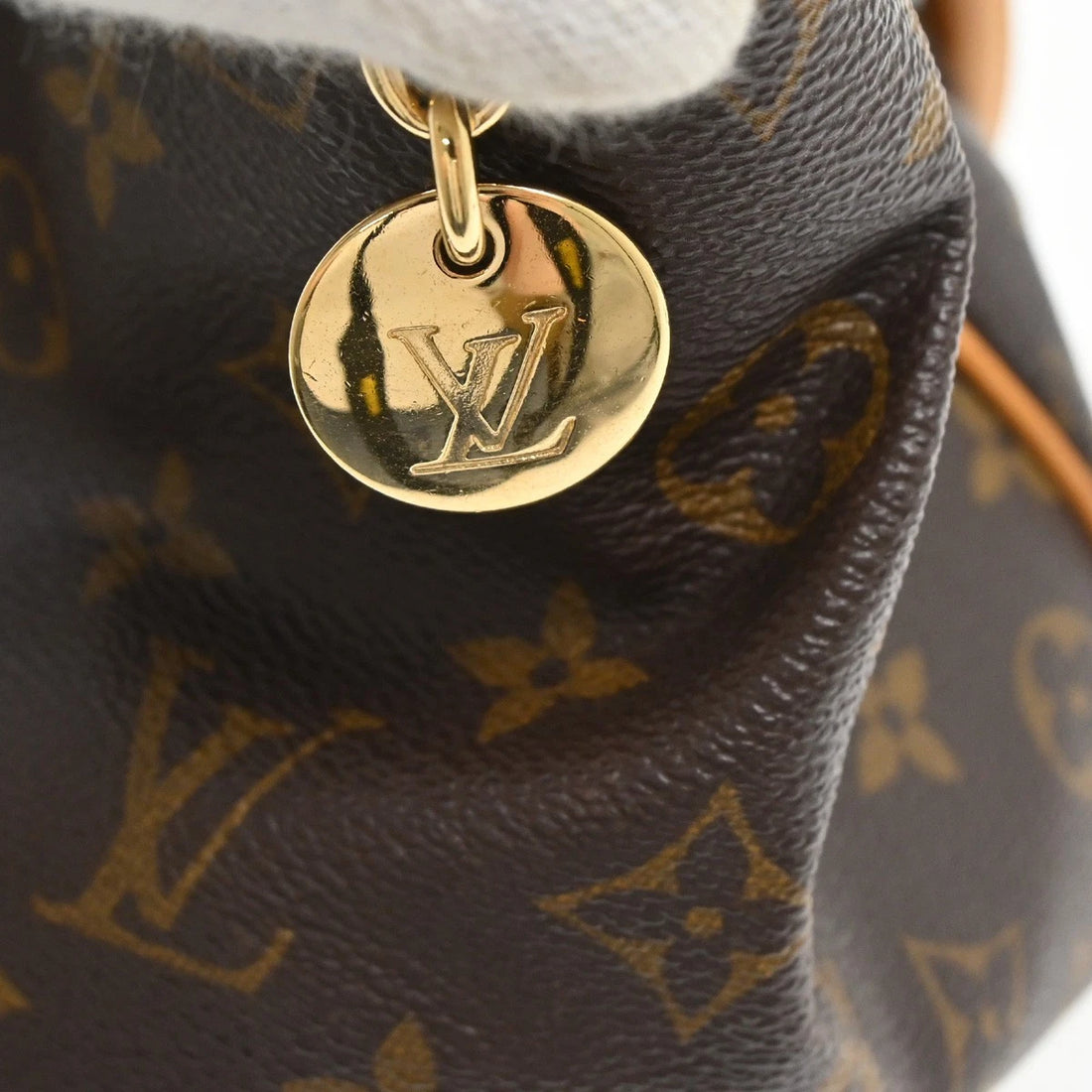 Borsa Louis Vuitton Monogram Tivoli GM Handbag Vintage in Monogram Canvas, Leather Marrone