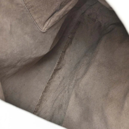 Bottega Veneta White Cervo Leather Baseball Hobo Bag