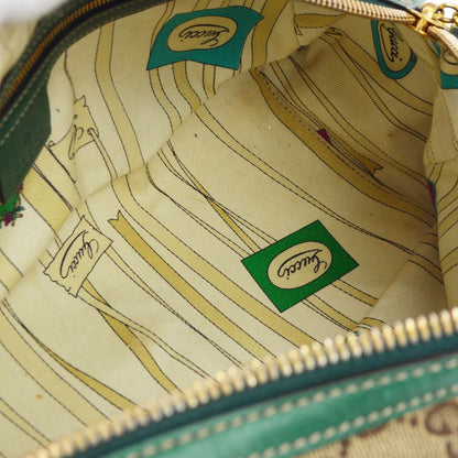 Gucci Green GG Canvas Wave Boston Bag