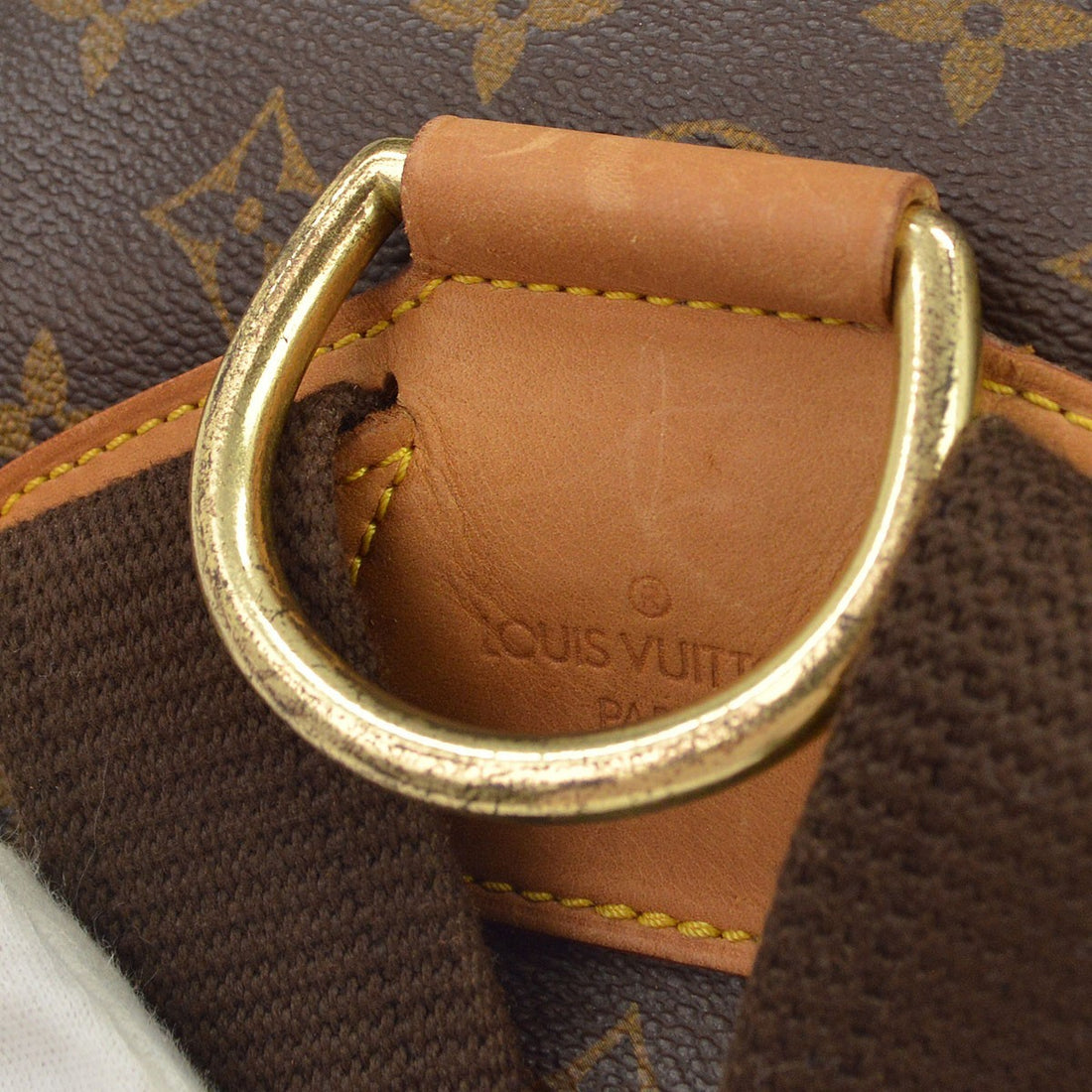 Borsa Louis Vuitton Montsouris GM Vintage in Tela Monogram e Pelle Marrone