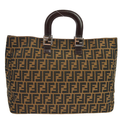Fendi Zucca Tote Vintage in Tela Marrone