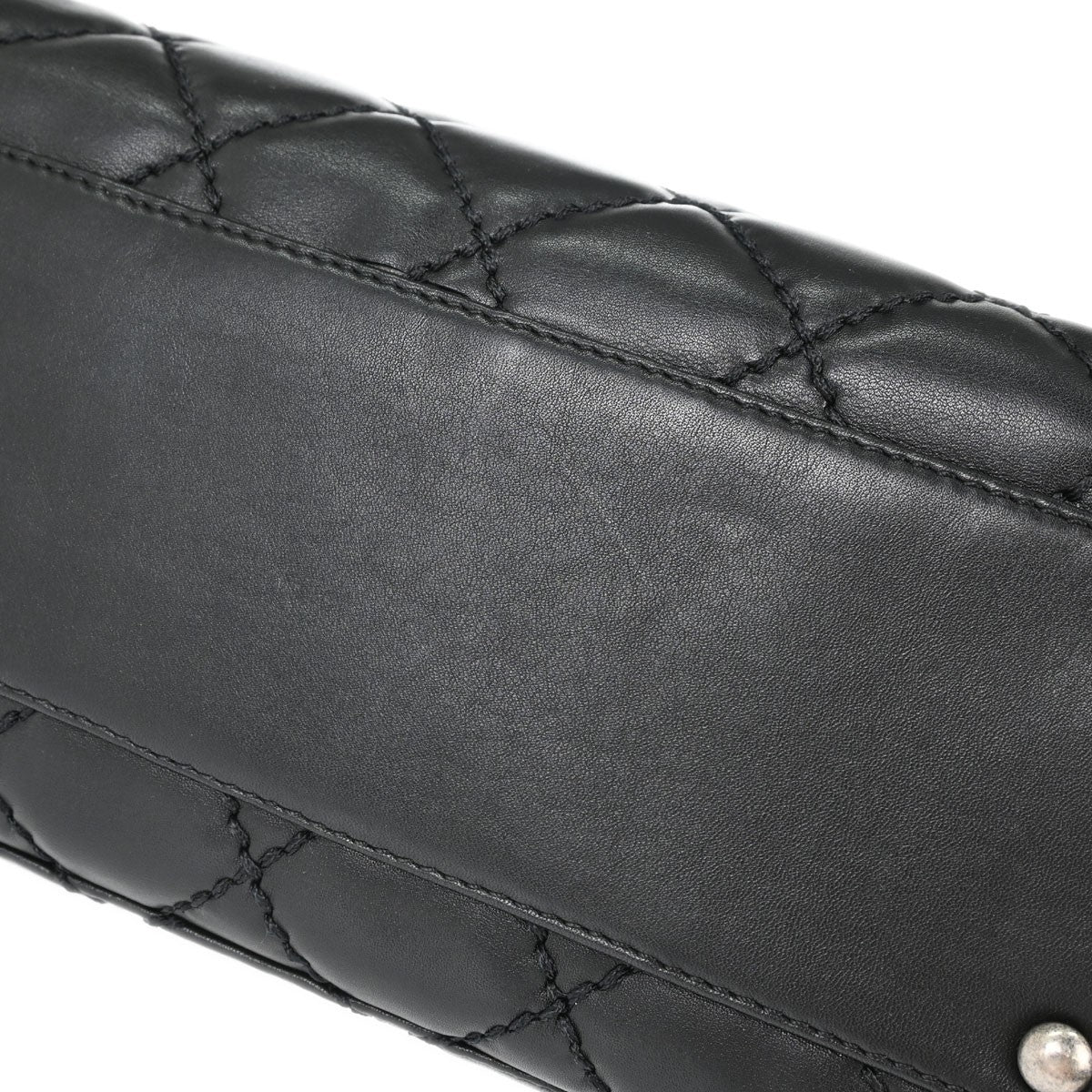Borsa Chanel Wild Stitch Vintage in Pelle di Vitello Nera