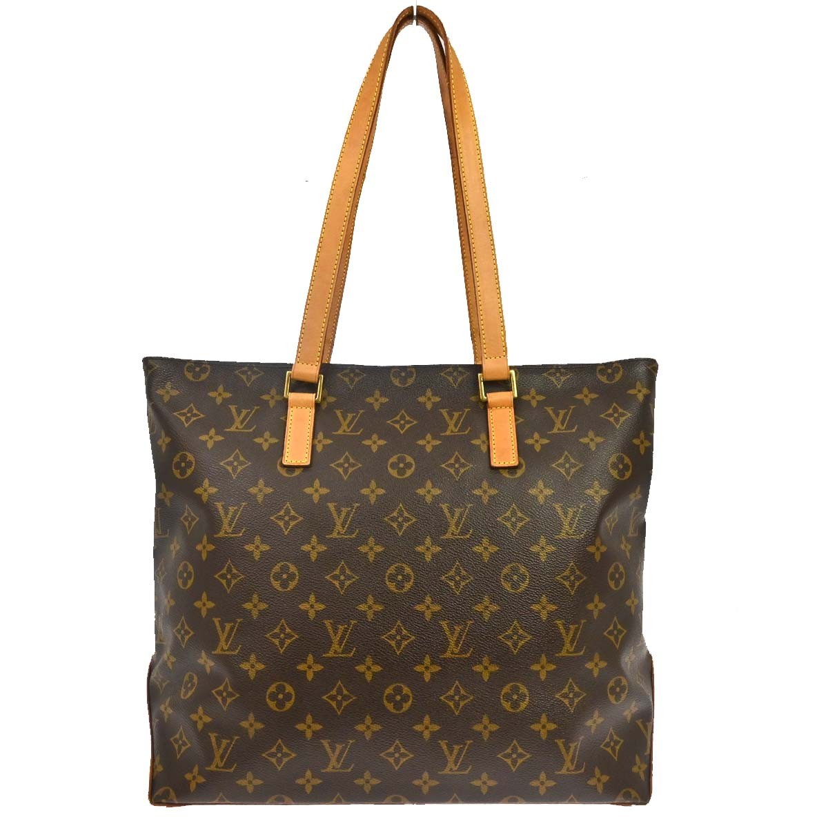 Borsa Louis Vuitton Cabas Mezzo Vintage in Tela Monogram Marrone
