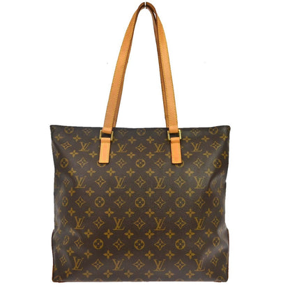 Borsa Louis Vuitton Cabas Mezzo Vintage in Tela Monogram Marrone
