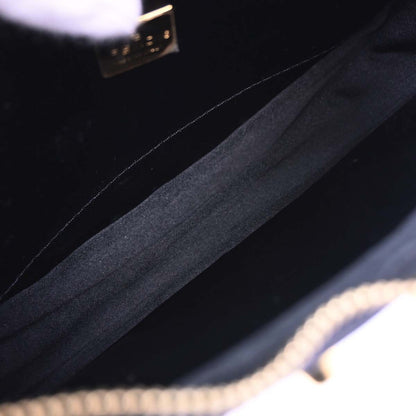 Fendi Black Brown Studded Zucca Handbag