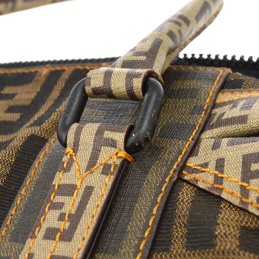 Borsa Fendi Zucca Tote Grande Vintage in Tela Tabacco
