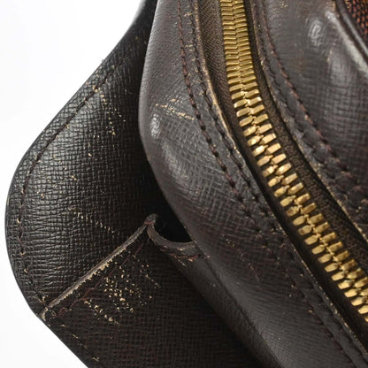 Louis Vuitton Triana Handbag Damier Canvas Ebene