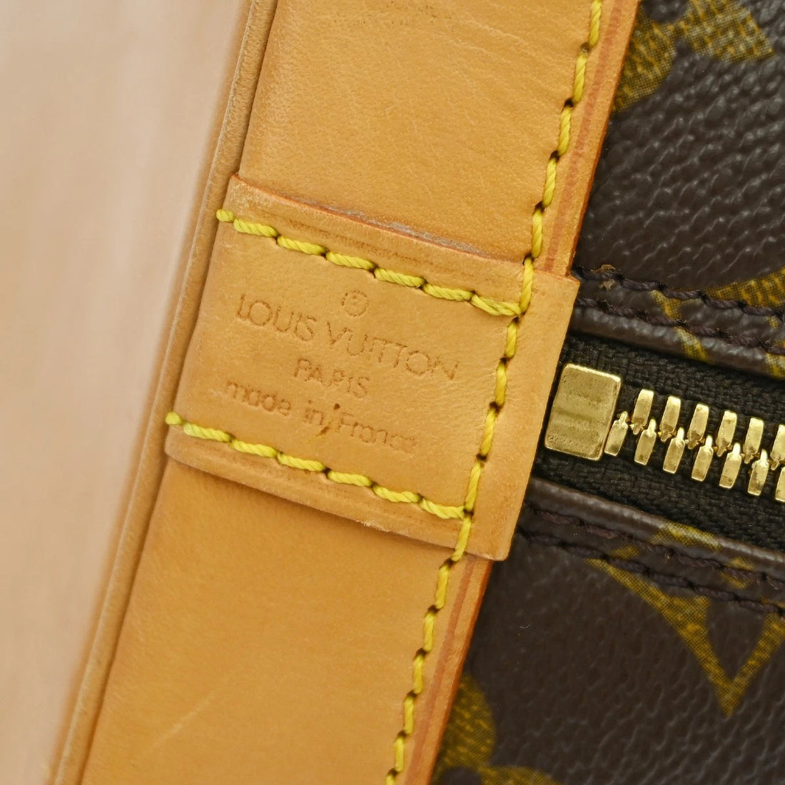 Borsa Louis Vuitton Alma Handbag Vintage in Monogram Canvas Marrone