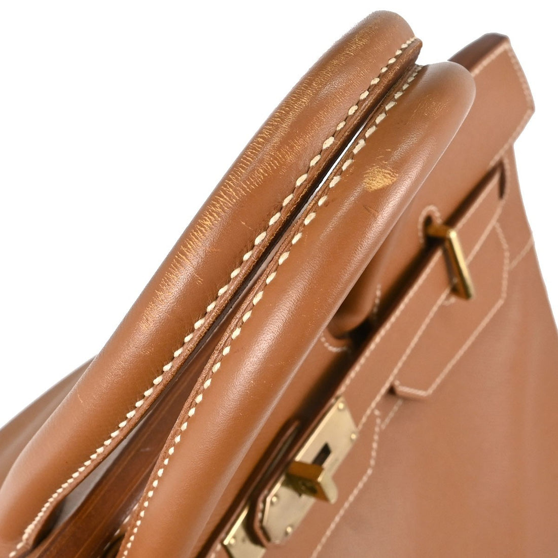 Borsa Hermès Gold Courchevel HAC Haut a Courroies 40 Handbag Vintage in Pelle Courchevel Gold