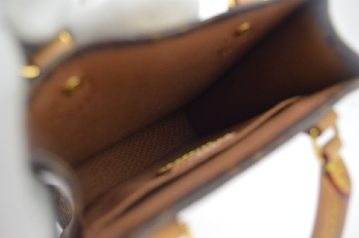 Louis Vuitton Monogram Petit Sac Plat Tote Handbag