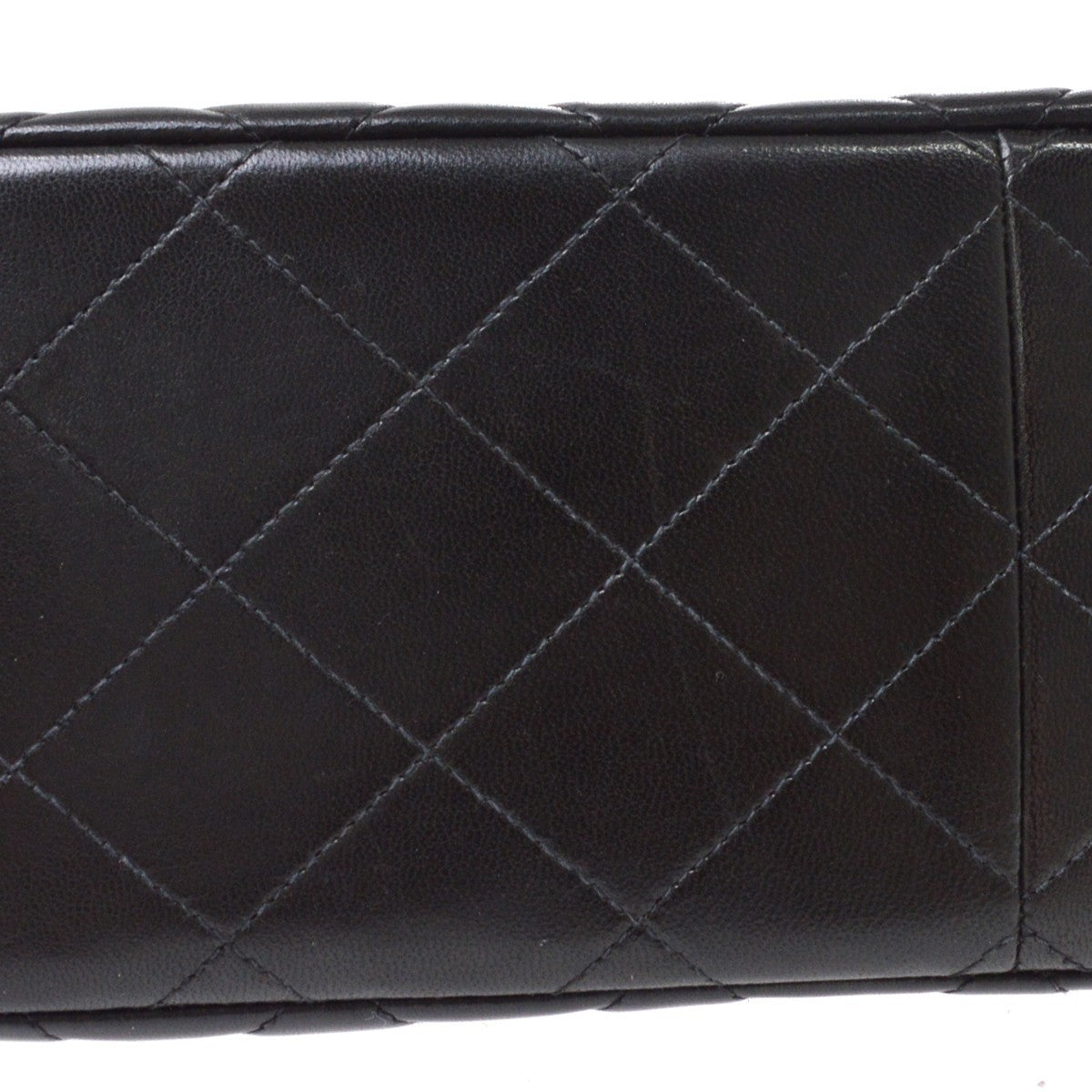 Chanel Black Lambskin Double Sided Classic Flap Handbag