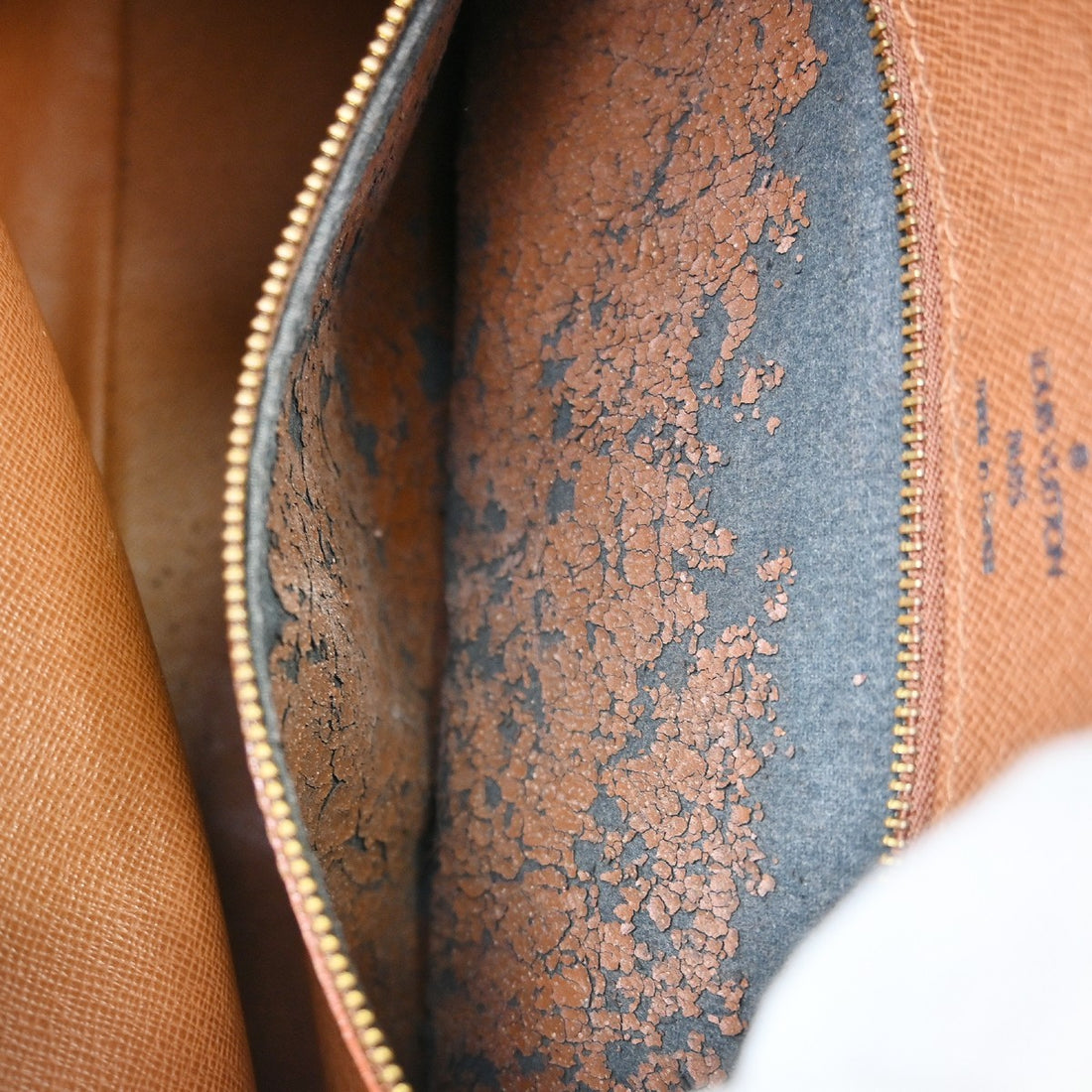 Borsa Louis Vuitton Boulogne 35 Vintage in Pelle Marrone