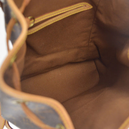 Borsa Louis Vuitton Montsouris MM Vintage in Tela Monogram Marrone