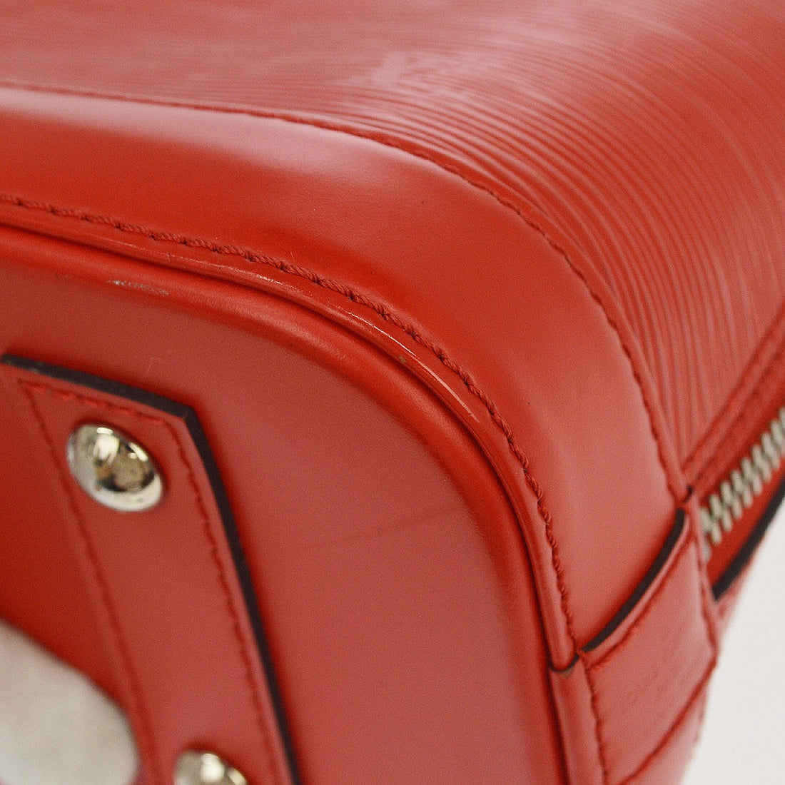 Borsa Louis Vuitton Alma BB Vintage in Pelle Epi Rossa