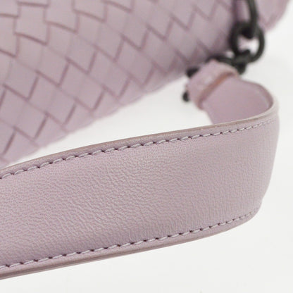 Bottega Veneta Purple Lambskin Intrecciato Hand Bag Vintage