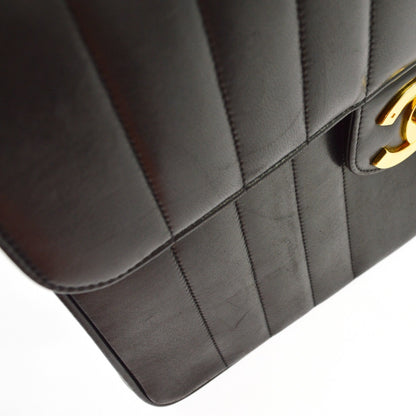 Borsa Chanel Jumbo Classic Flap Vintage in Pelle di Agnello Nera