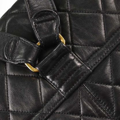 Chanel Circle Lock Backpack Vintage in Pelle di Agnello Nera