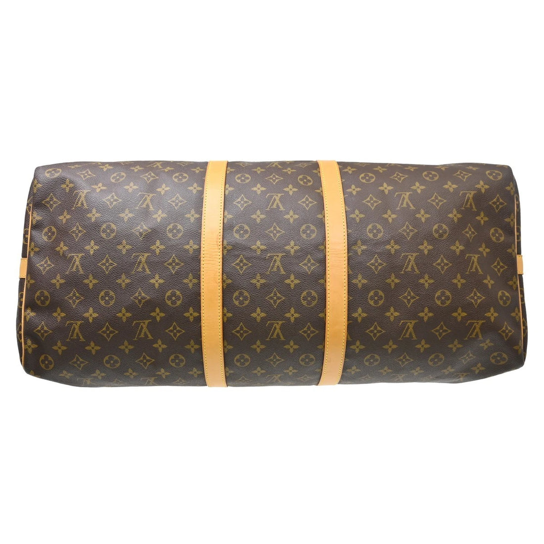 Borsa Louis Vuitton Monogram Keepall Bandouliere 60 Bag Vintage in Monogram Canvas, Leather Marrone