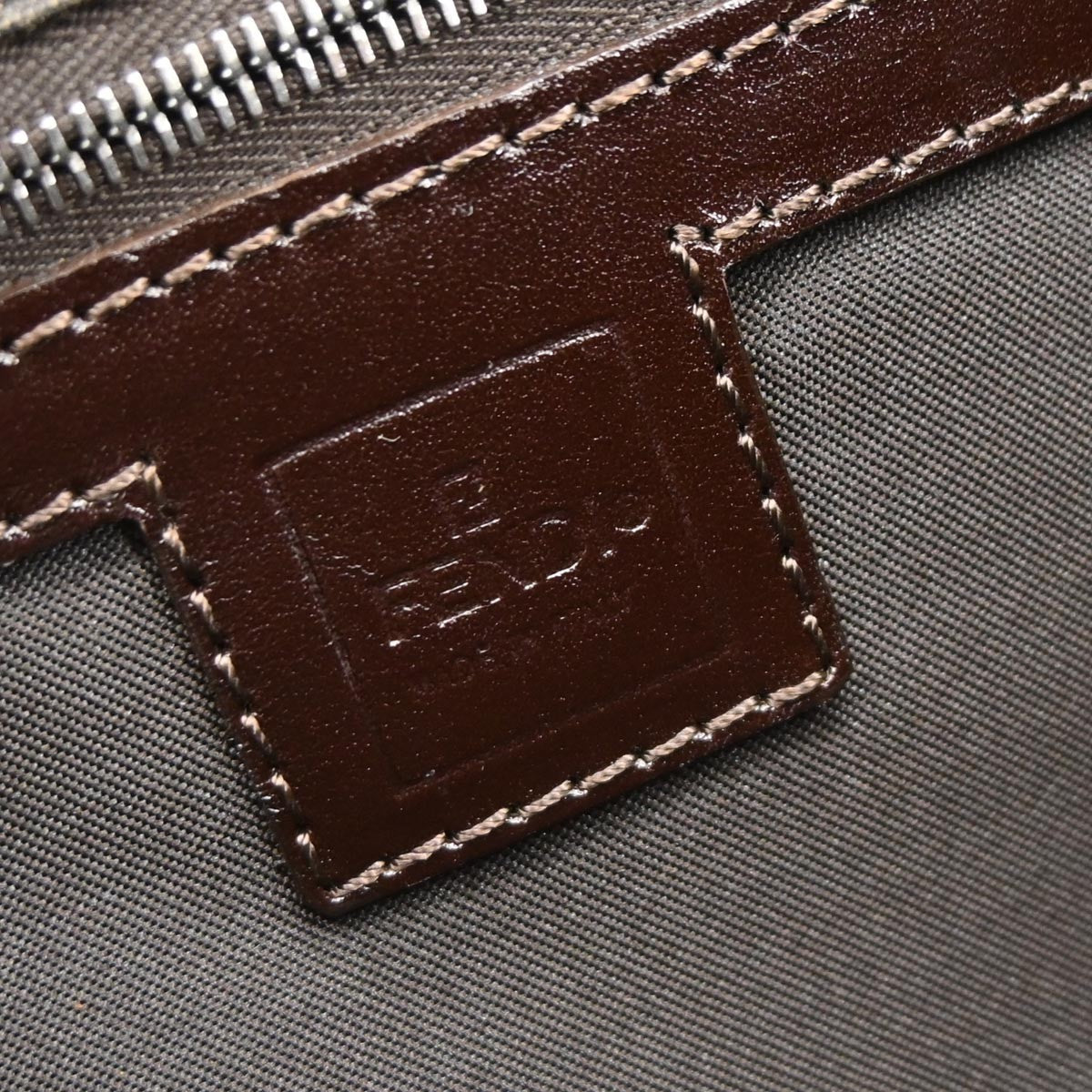 Fendi Brown Canvas Zucca Handbag