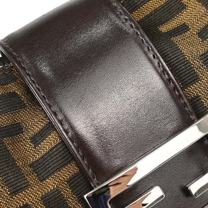 Fendi Brown Canvas Zucca Handbag