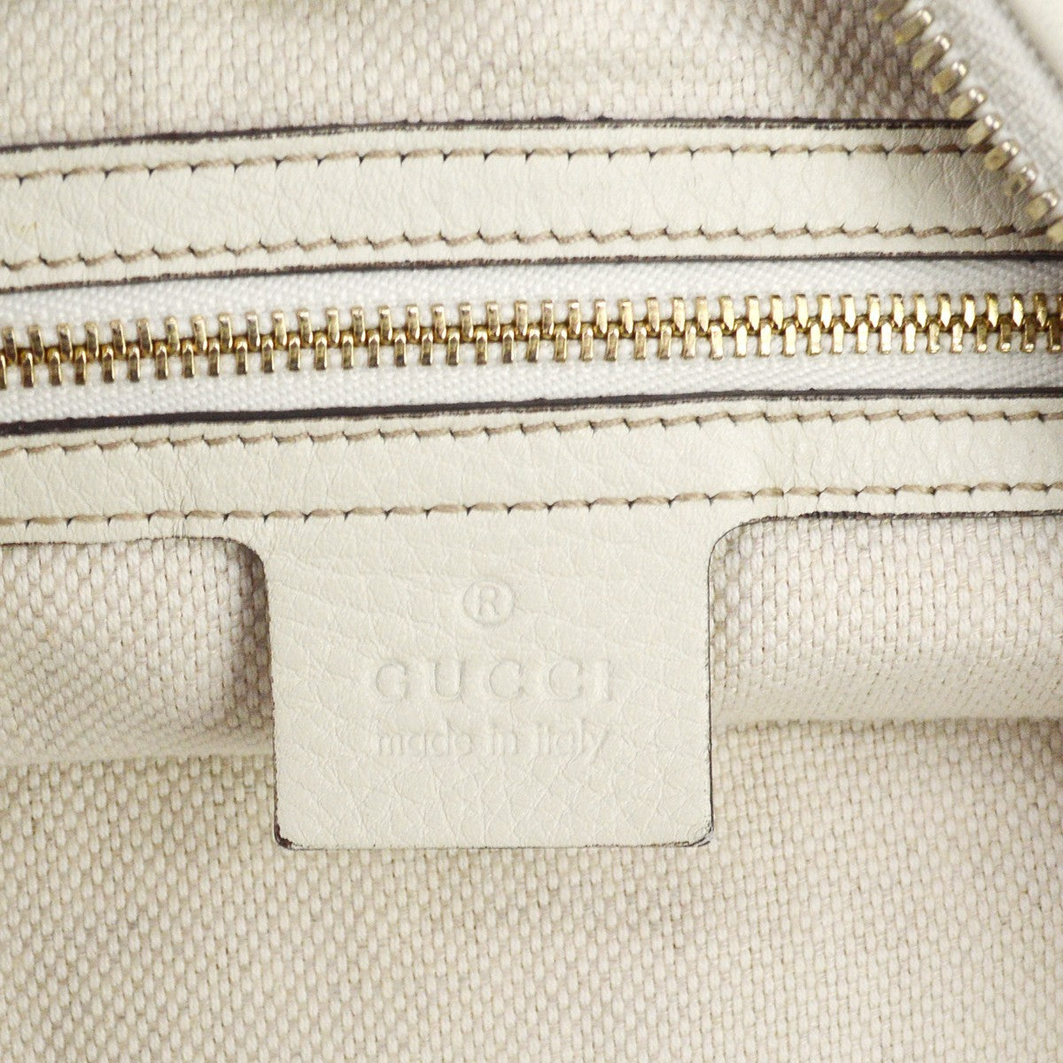 Gucci Off-white Calfskin Soho Hobo Shoulder Bag Vintage