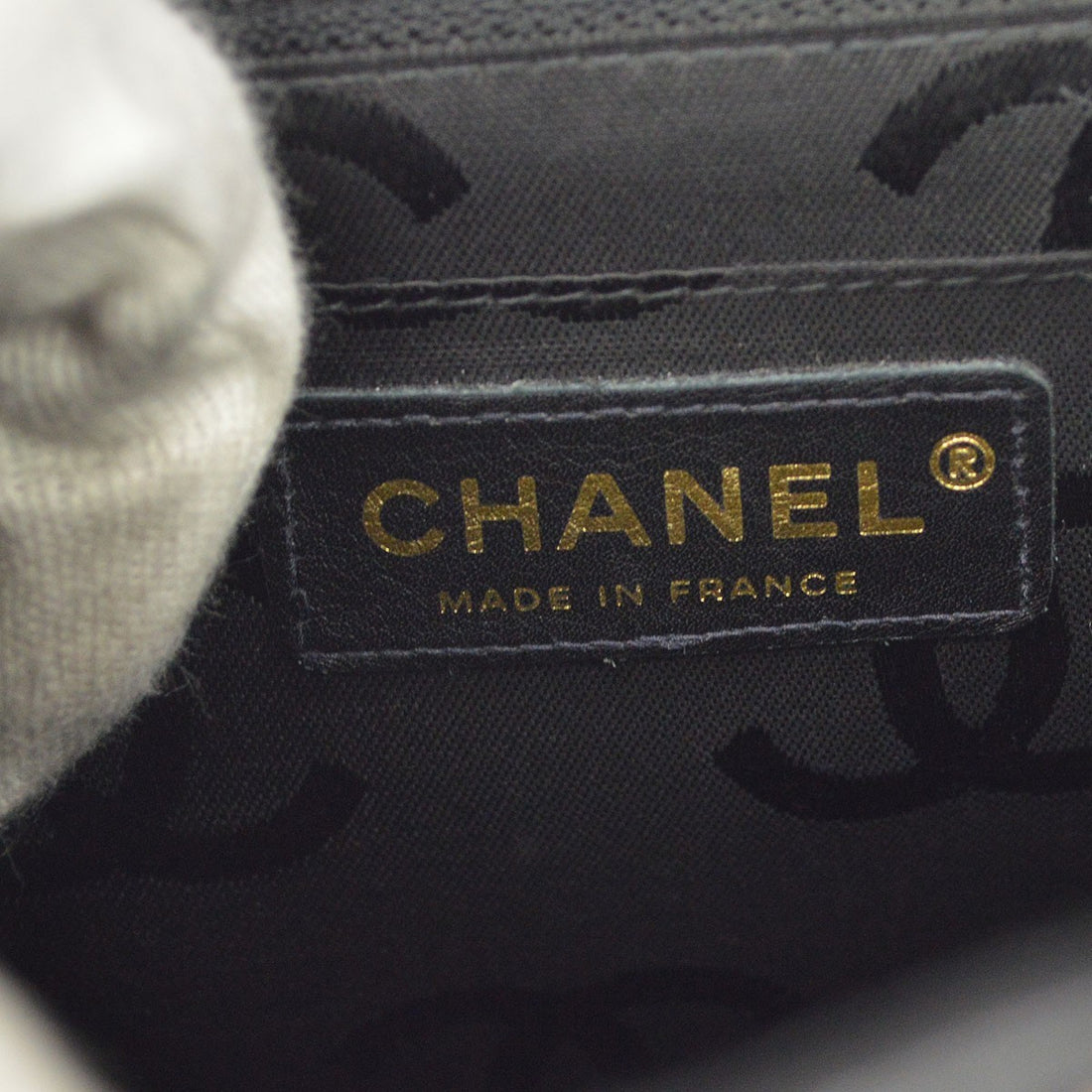 Borsa Chanel Wild Stitch Vintage in Pelle di Vitello Nera