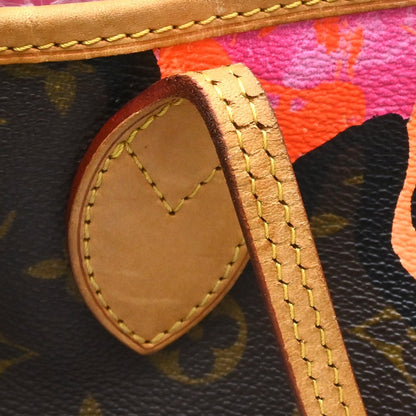 Louis Vuitton Rose Neverfull MM Shoulder Tote Bag