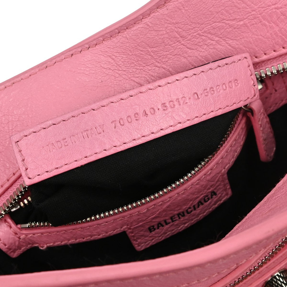 Borsa Balenciaga Neo Cagole City XS Vintage in Pelle Rosa