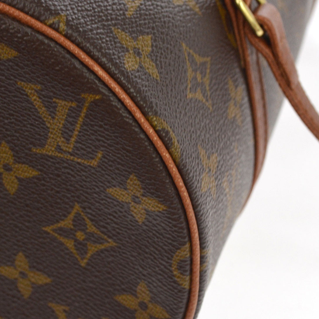 Borsa Louis Vuitton Papillon 30 Vintage in Tela Monogram e Pelle Marrone