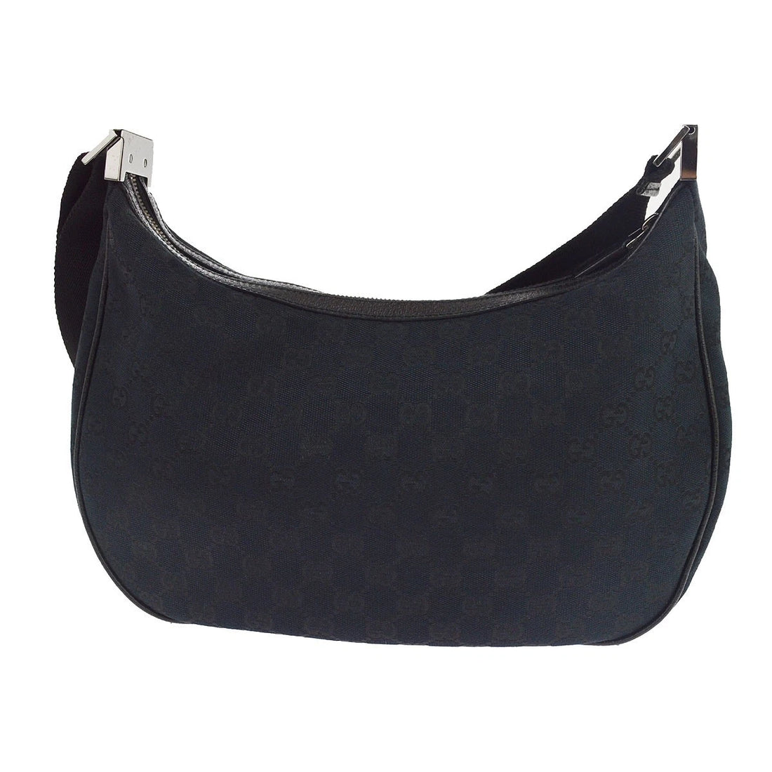 Borsa Gucci GG Shoulder Bag Vintage in Tela, Pelle Nero