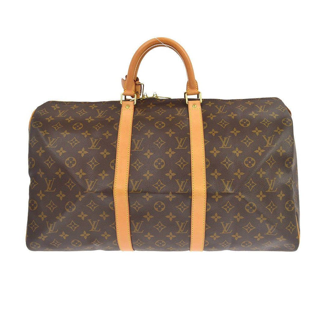 Borsa Louis Vuitton Keepall 50 Vintage da Viaggio in Tela Monogram