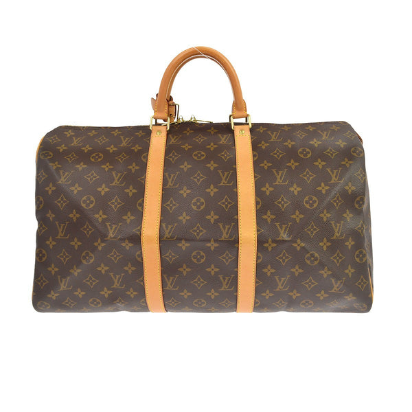 Borsa Louis Vuitton Keepall 50 Vintage da Viaggio in Tela Monogram