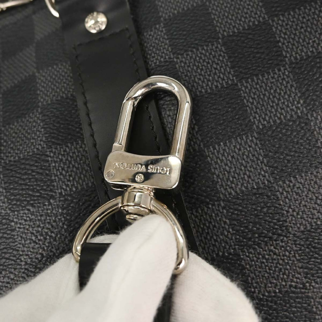 Borsa Louis Vuitton Keepall Bandouliere 55 Vintage in Tela Damier Graphite